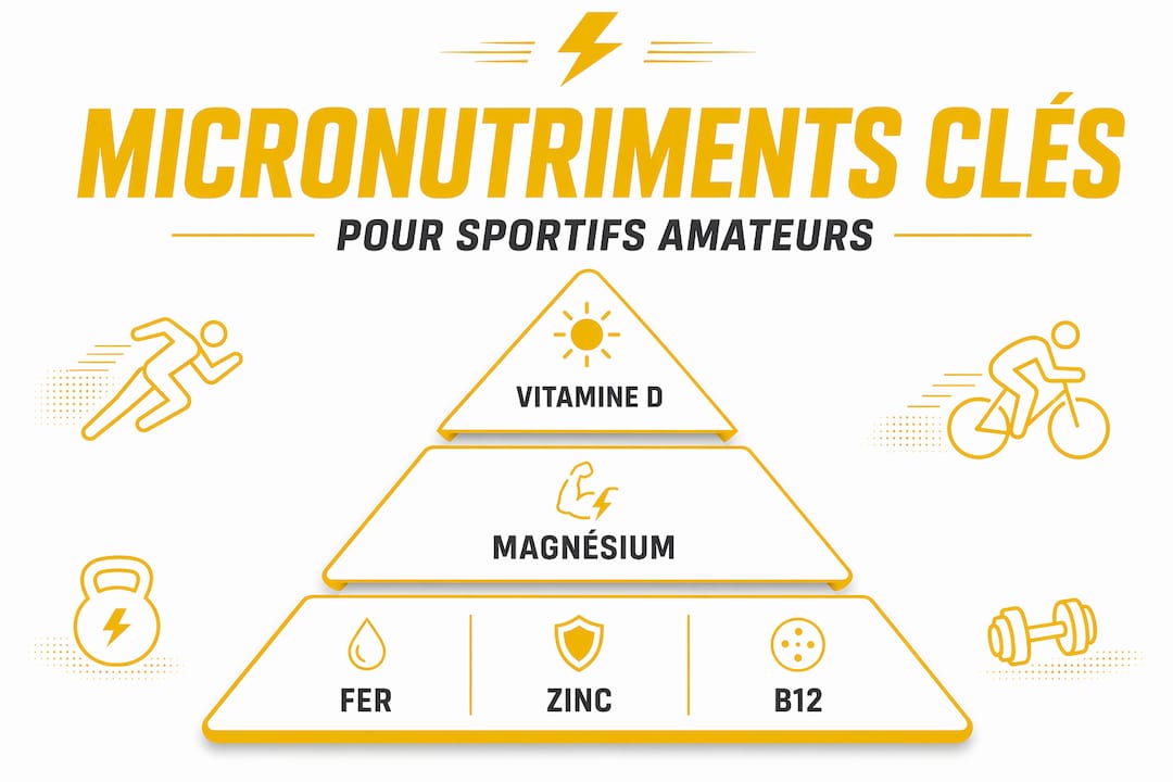 Infographie : les micronutriments essentiels pour optimiser la performance sportive