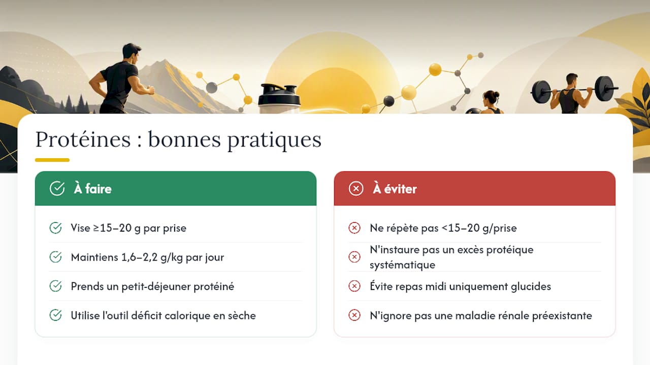 Que se passe-t-il si tu manges trop ou pas assez de protéines par repas ? — overview diagram