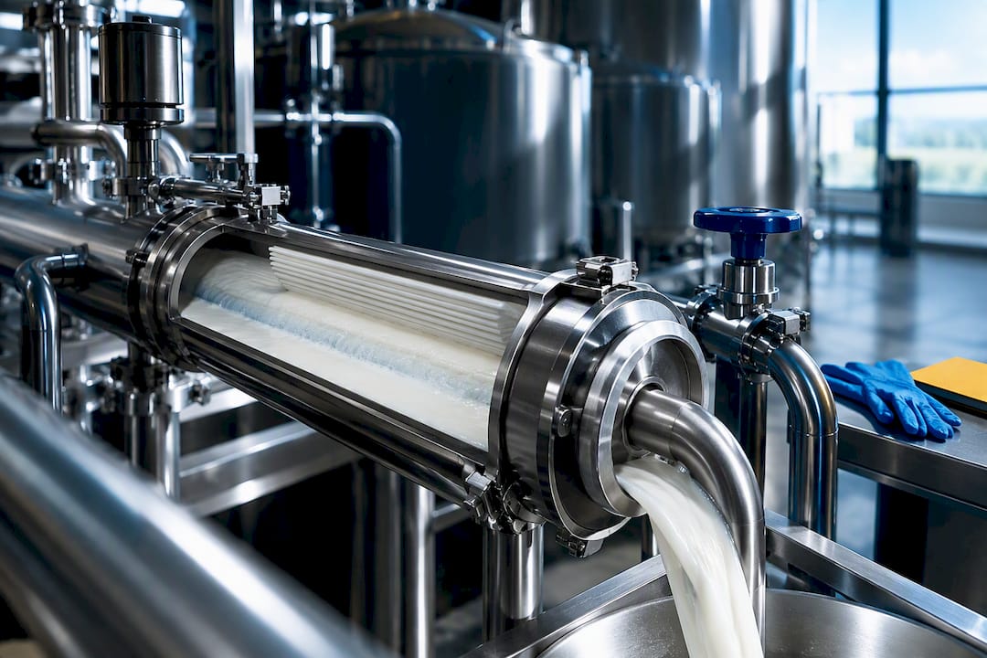 Circuit de microfiltration du lait frais