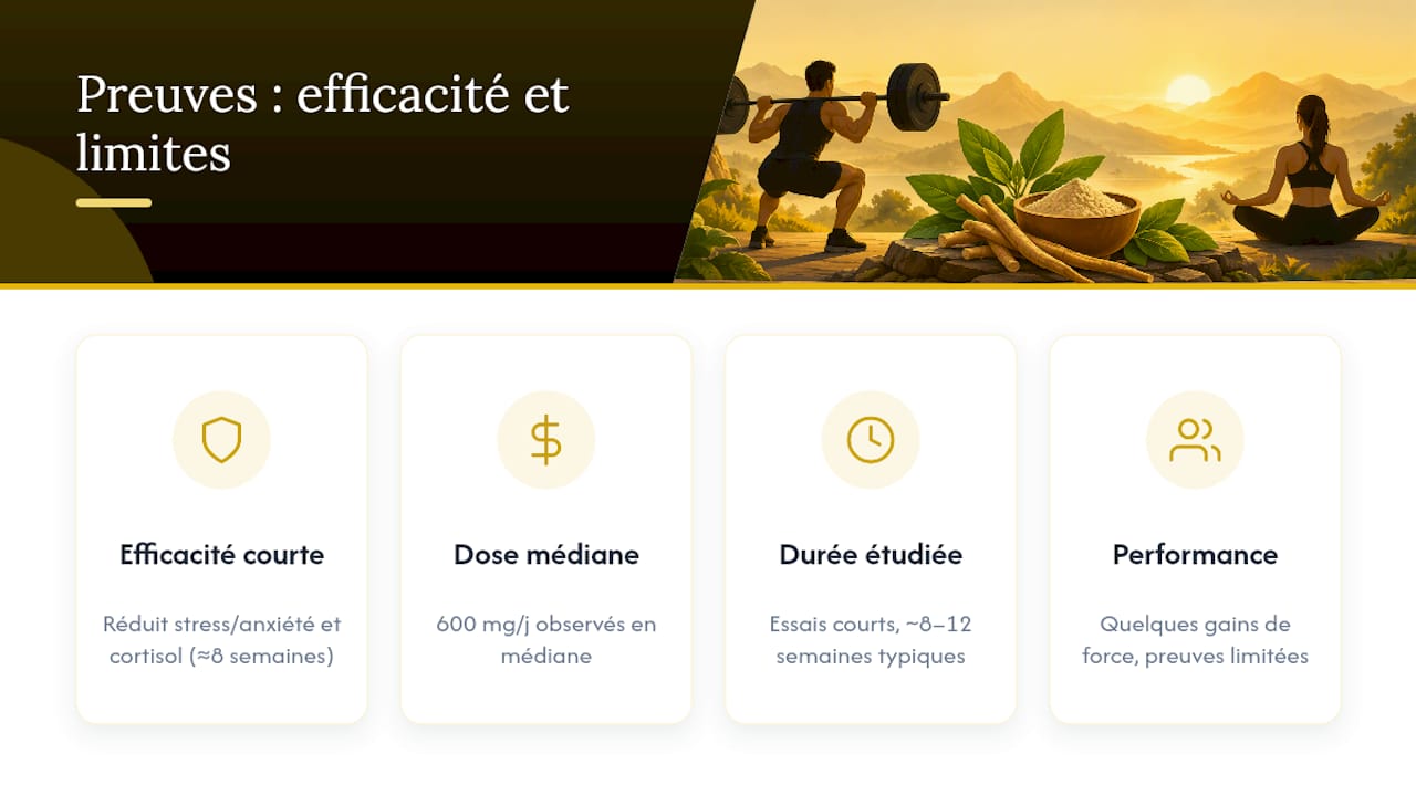 Ce que disent les études : dosage, efficacité et limites, overview diagram