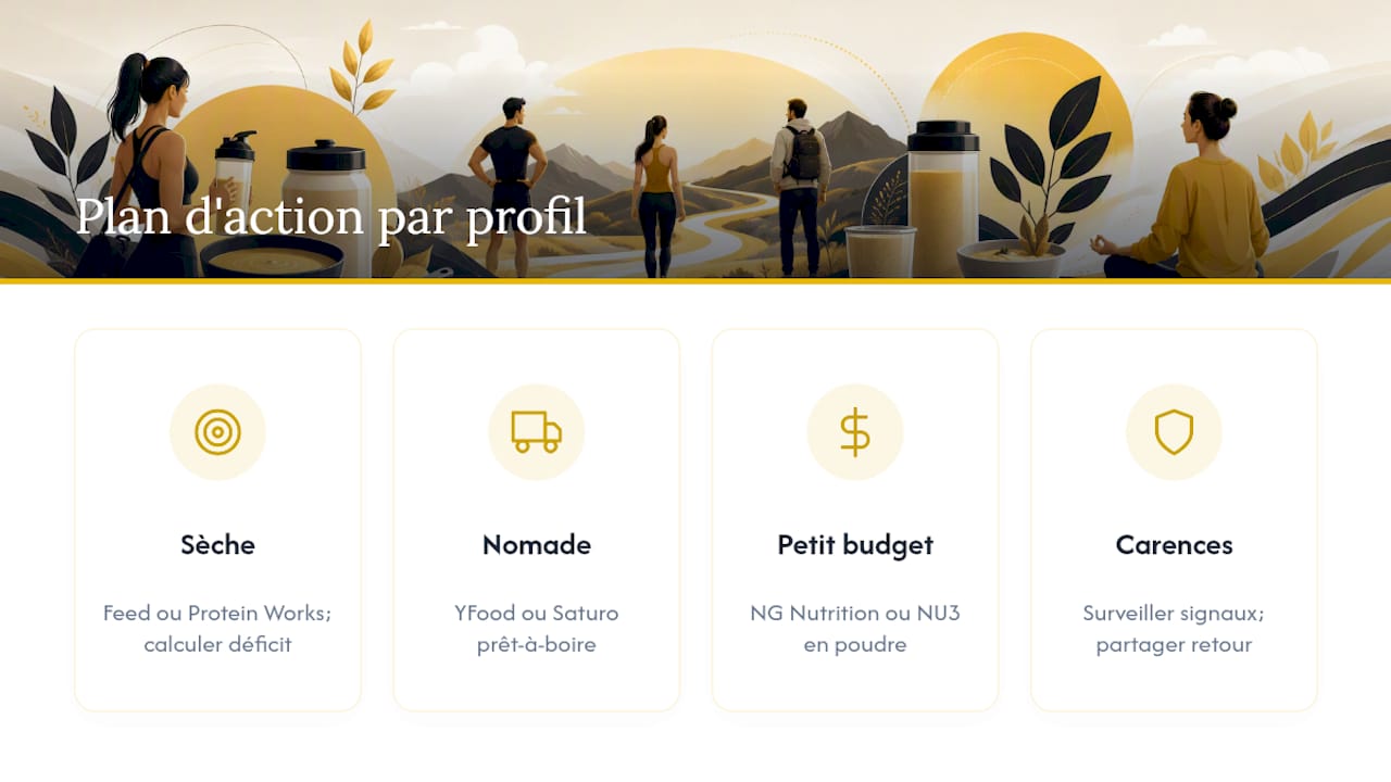 Sélection du substitut selon quatre profils