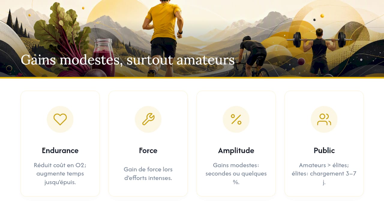 Quels bénéfices attendre vraiment sur l'endurance et la force ? — overview diagram
