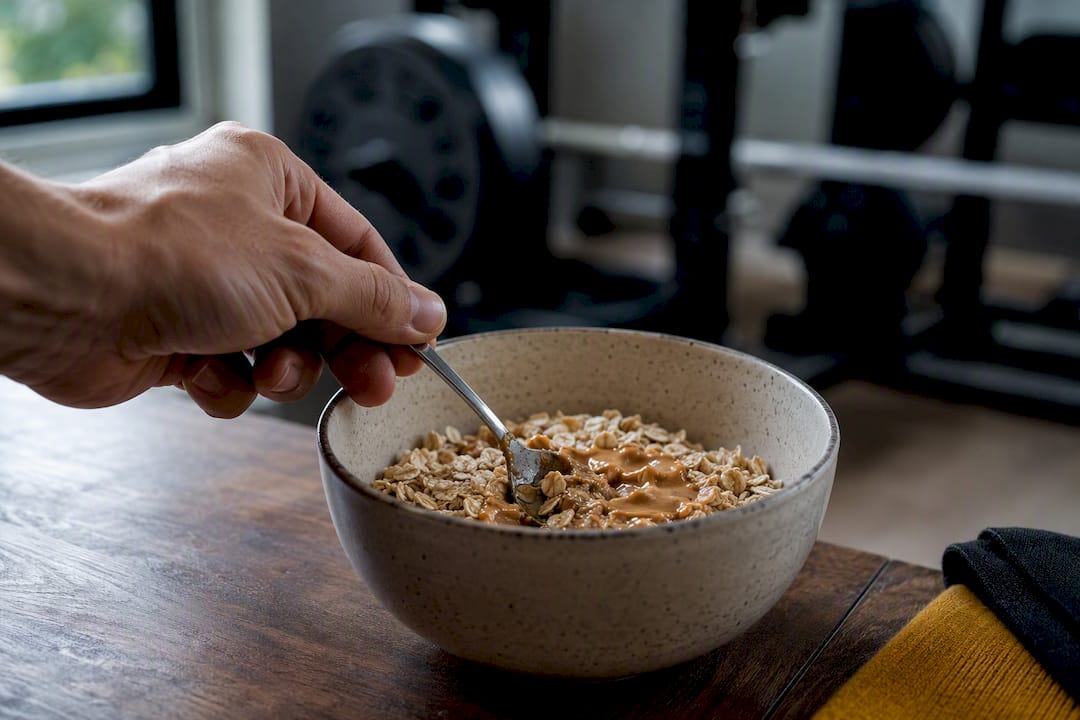Encas à l'avoine et au beurre de cacahuète