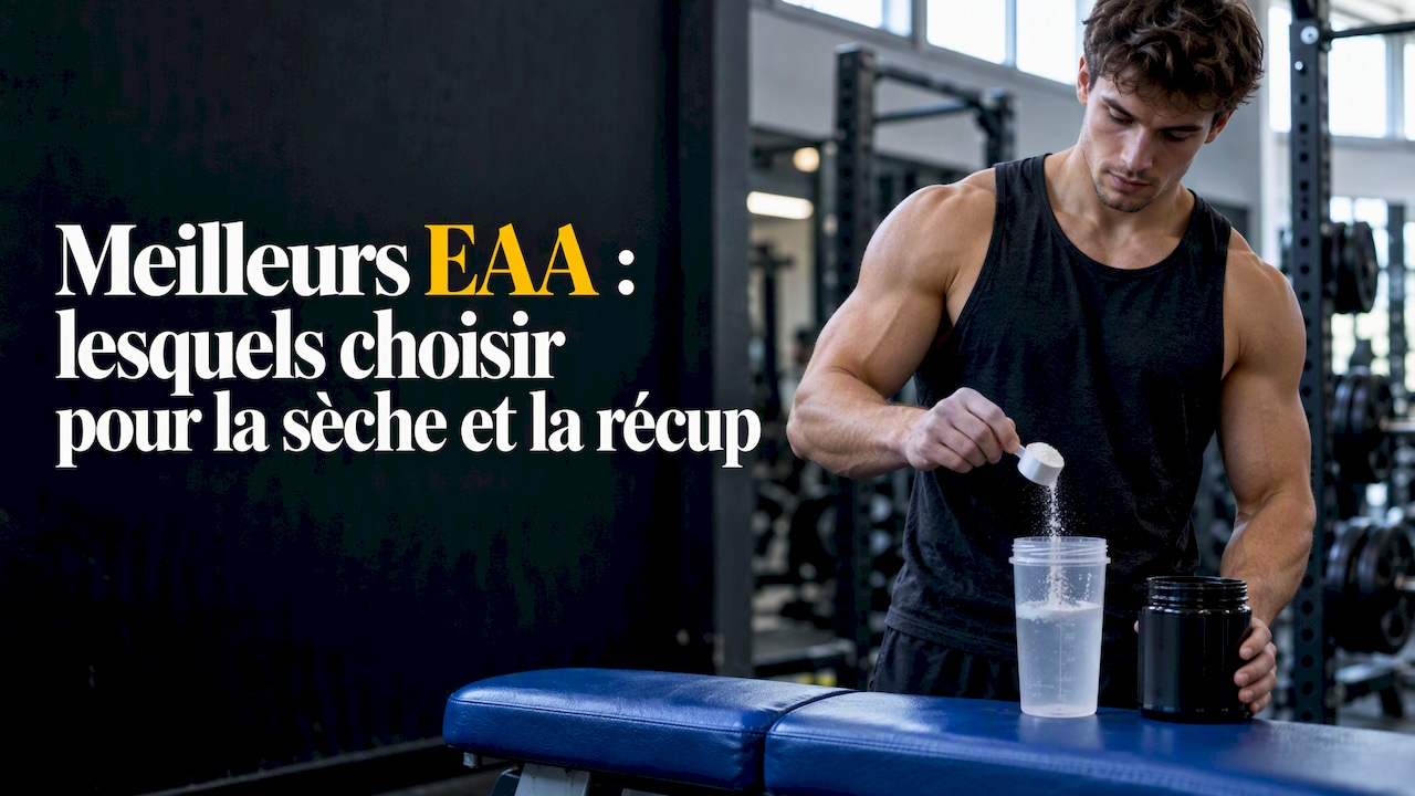 Sportif prenant des EAA avant l'entraînement