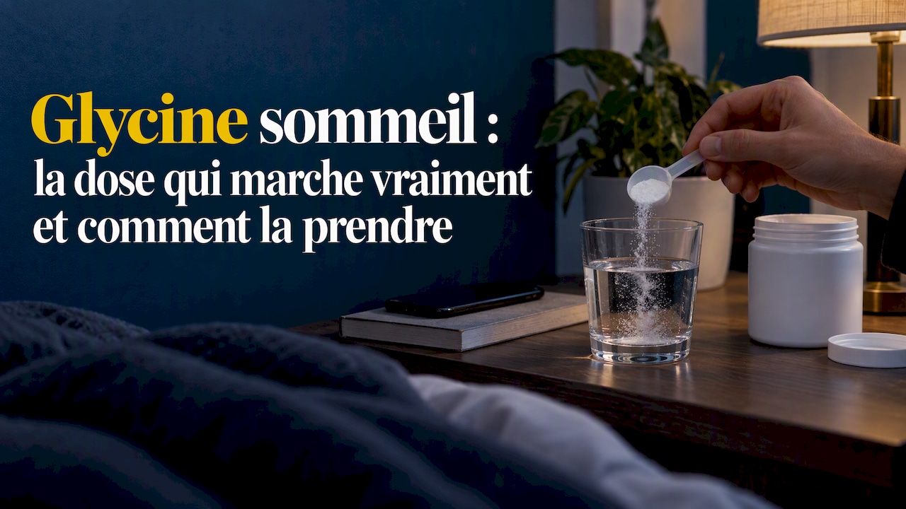 Dose de glycine préparée avant d'aller se coucher
