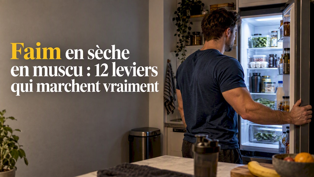 Un sportif devant le réfrigérateur après l'entraînement