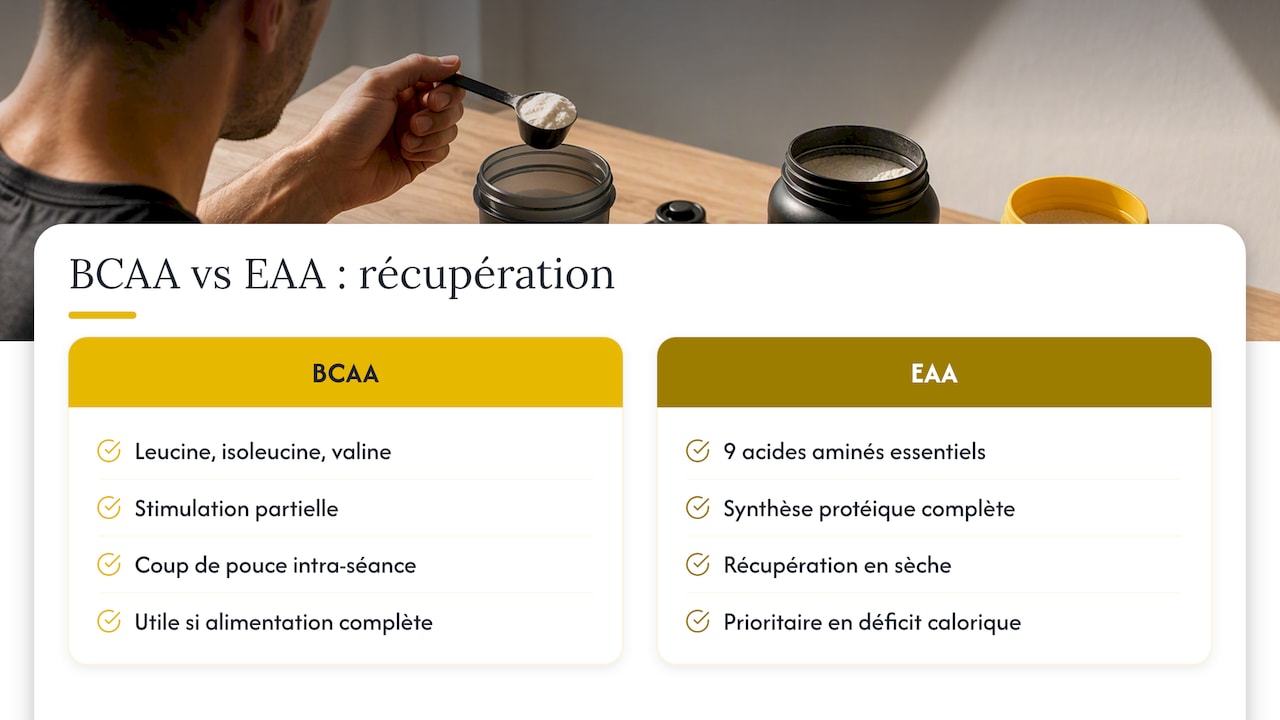 Comparaison entre BCAA et EAA complets