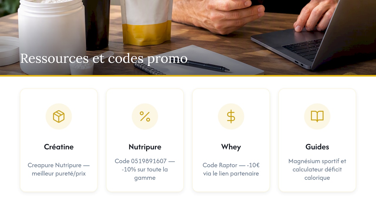 Nos ressources et codes promos pour aller plus loin, overview diagram