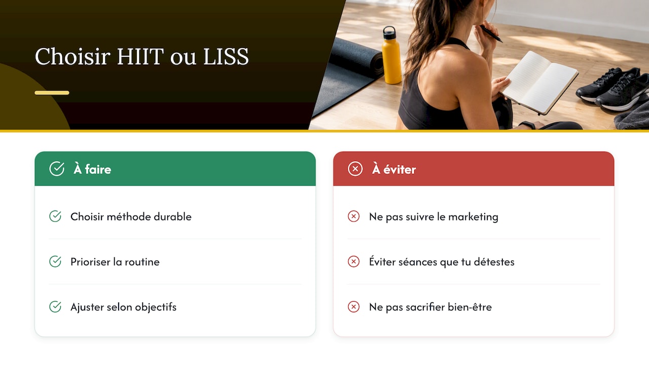 Mon avis tranché sur le débat HIIT vs LISS, overview diagram
